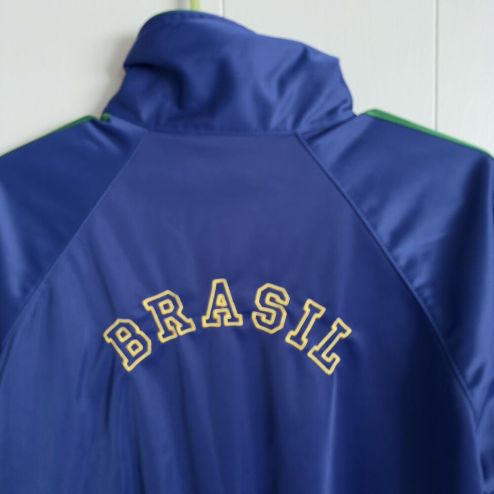 Vintage Brasil Football/Soccer Full Zip Jacket Drako Tag Men L-XL EUC - Picture 8 of 10
